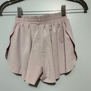 Two pair pink and black Exarus girls butterfly shorts size 8